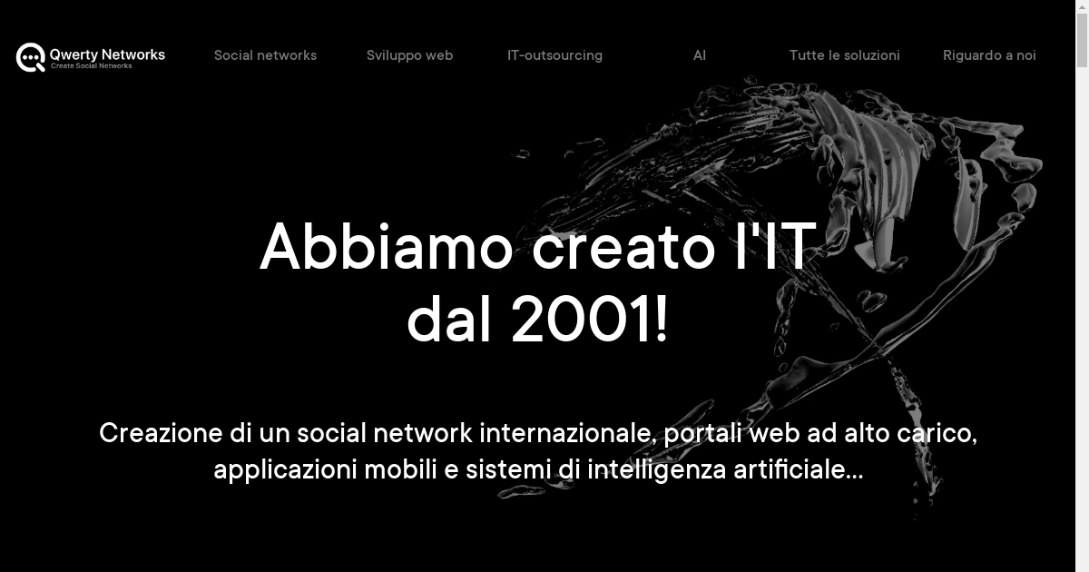 Azienda IT Qwerty Networks: creazione social network